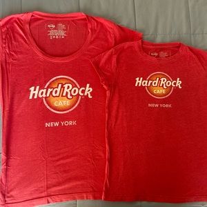 Mom & Daughter shirts from Hard Rock cafe New York.